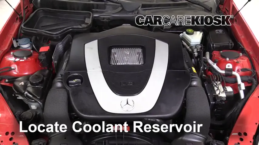 2009 Mercedes-Benz SLK300 3.0L V6 Coolant (Antifreeze) Add Coolant